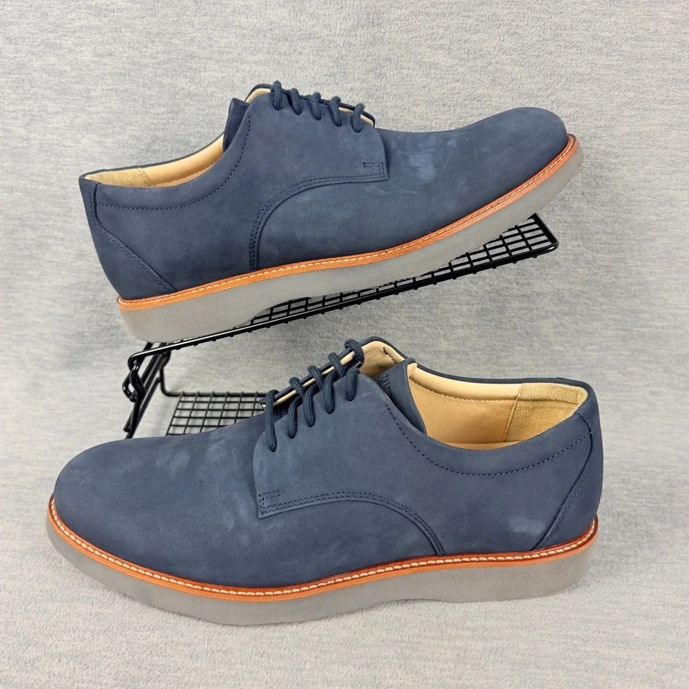Samuel Hubbard Special Edition Oxfords Mens 10 MNavy Blue Leather Shoes